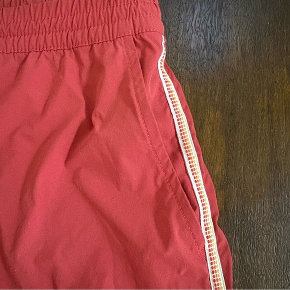 Marine Layer Mens XL Mesh Side Striped Shorts Drawstring Red Clay Gym Active - Picture 3 of 10